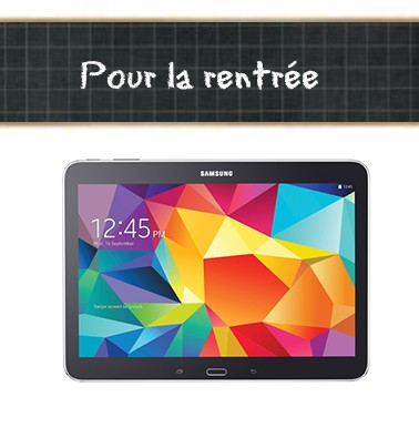 Concours gratuit : Spécial pour la rentrée, Une tablette Galaxy Tab 4 Samsung
