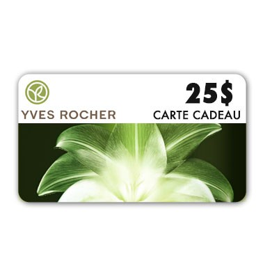 Concours gratuit : Gagnez une carte-cadeau Yves Rocher de $25 Concours gratuit : Gagnez une carte-cadeau Yves Rocher de $25
