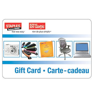 Concours gratuit : Une carte-cadeau Bureau en Gros de $25 Concours gratuit : Une carte-cadeau Bureau en Gros de $25