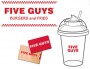 Concours gratuit : SPÉCIAL RESTOS : Une Carte-cadeau Five Guys de 10$