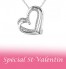 Concours gratuit : Gagnez un pendentif en coeur en diamants et chaine en argent
