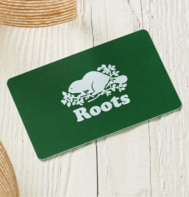Concours gratuit : Une carte-cadeau Roots de 25$ Concours gratuit : Une carte-cadeau Roots de 25$